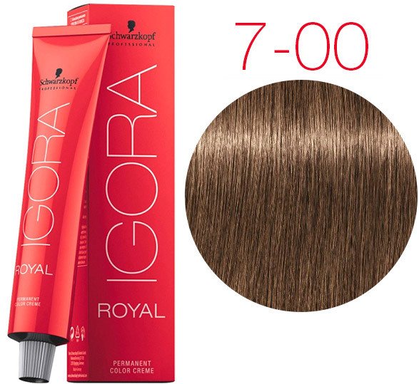 Крем-краска для волос Schwarzkopf Professional Igora Royal Permanent Color Creme 7-00 60 мл
