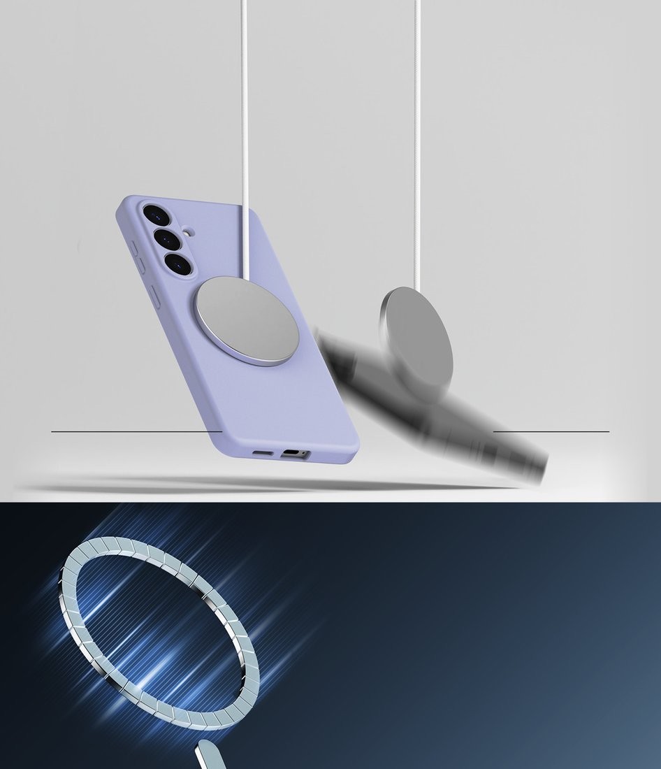 Чехол для телефона Ringke Silicone Magnetic для Galaxy S26 Plus (Lavender)