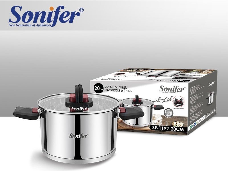 Кастрюля Sonifer SF-1192-20 (с крышкой)
