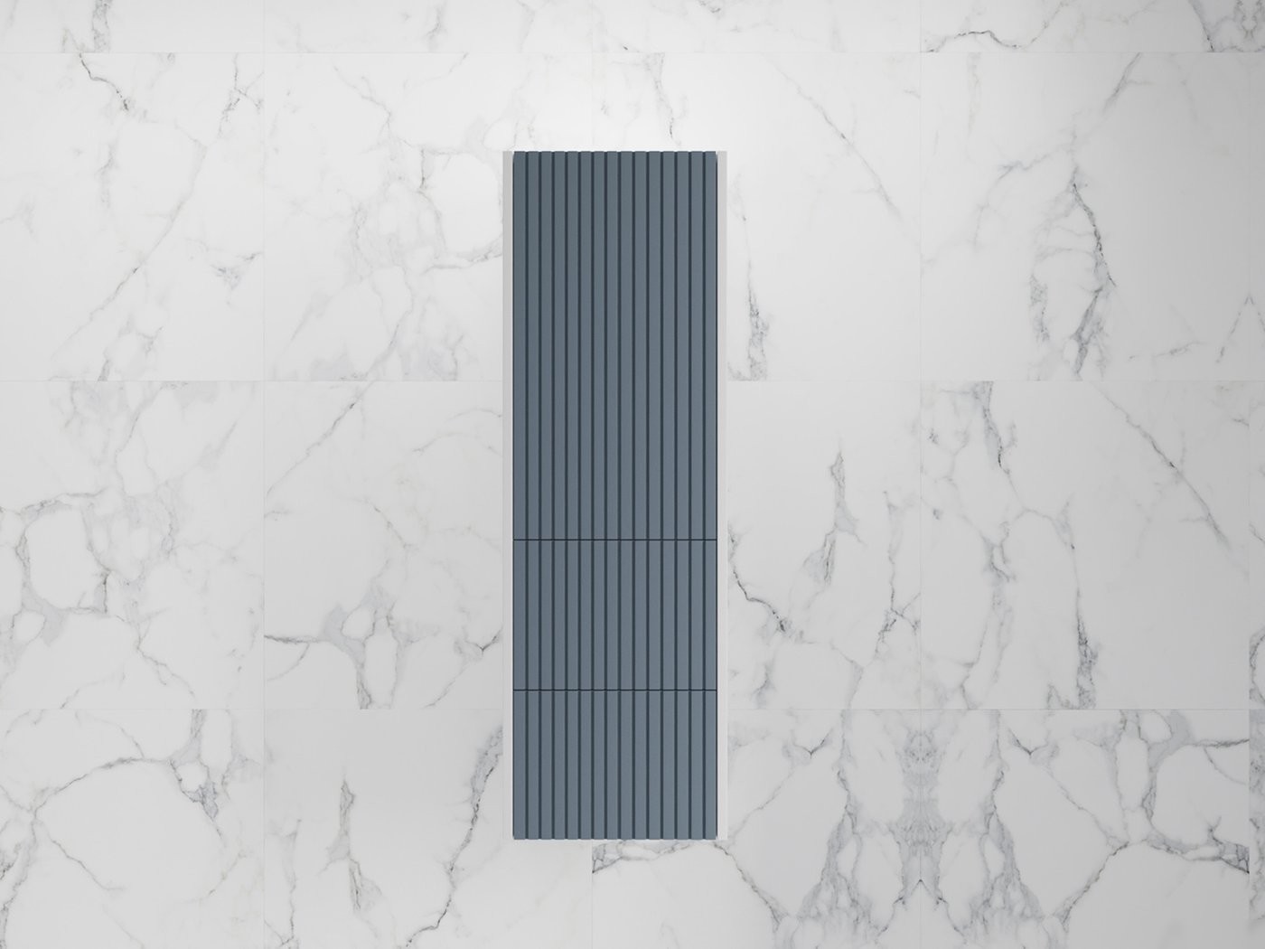 Symbolite Шкаф-полупенал для ванной Стокгольм 36 2 ящика (графит софт)