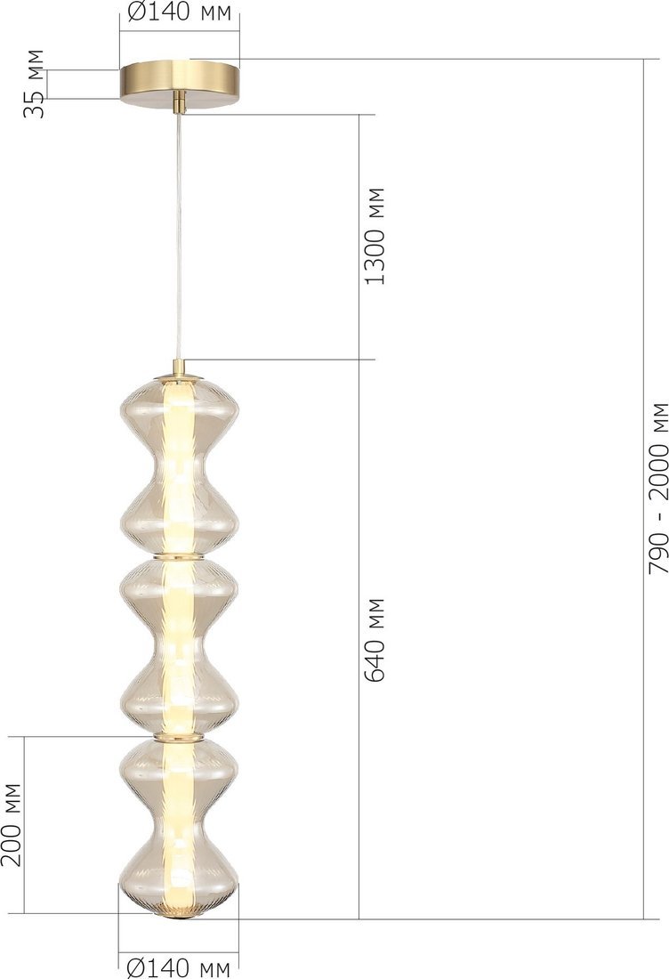 Подвесная люстра ST Luce SL6136.213.01