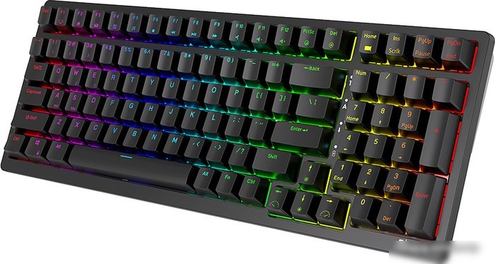 Клавиатура Royal Kludge RK98 RGB (черный, RK Red)