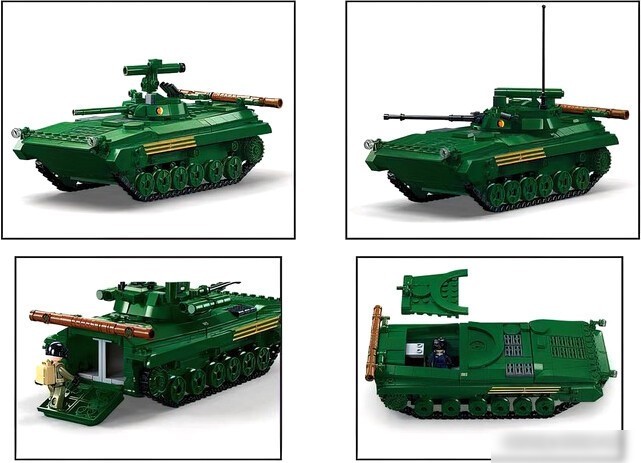 Конструктор Sluban Модельки. БМП-2МС M38-B1136 9619155