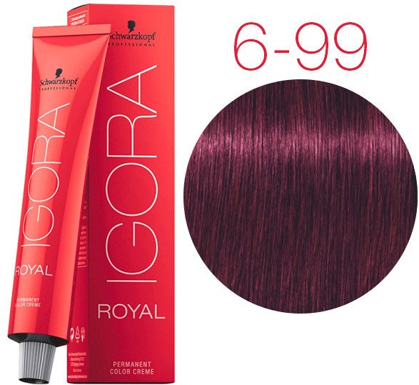 Крем-краска для волос Schwarzkopf Professional Igora Royal Permanent Color Creme 6-99 60 мл