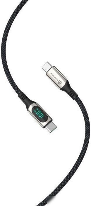 Кабель Atomic 30.392 USB Type-C - USB Type-C (1.5 м, черный)
