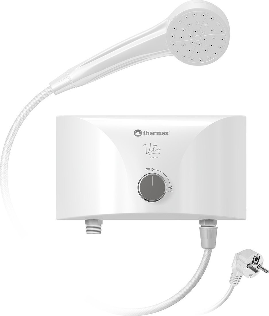 Проточный электрический водонагреватель Thermex Vetro 3500 tap