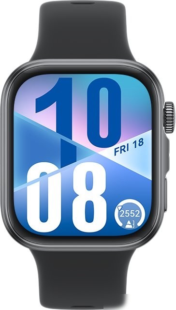 Умные часы Huawei Watch FIT 4 (черный, с черным силиконовым ремешком, международная версия)