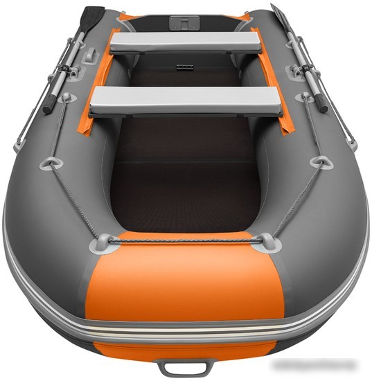 Моторно-гребная лодка Roger Boat Hunter 3000 (без киля, графит/оранжевый)
