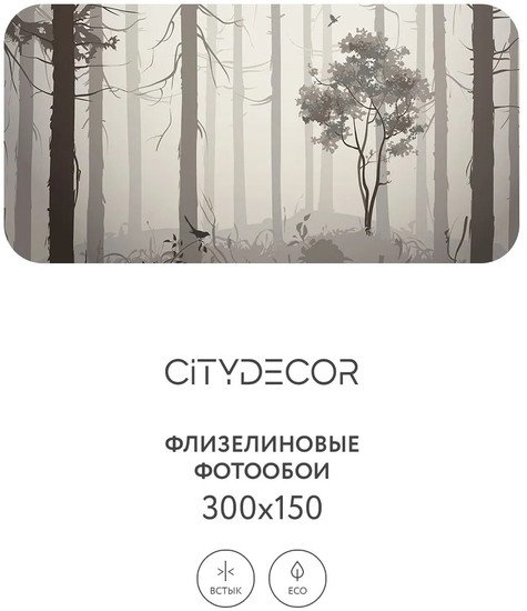 Фотообои Citydecor Dark Side 35 300x150