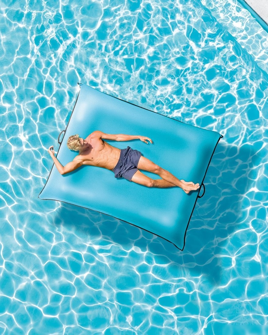 Надувной матрас для плавания Intex Luxe Inflatable Sport Lounge 56794-1 (голубой)
