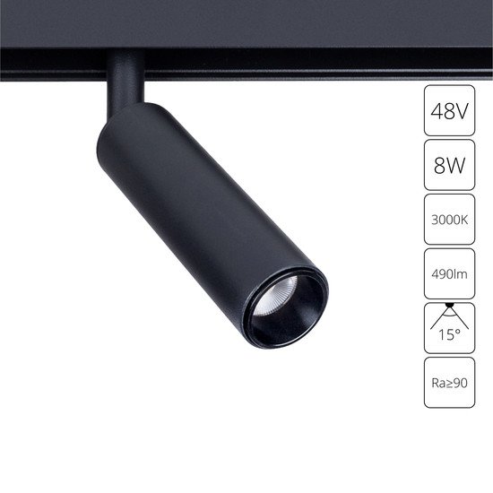Трековый светильник Arte Lamp Linea A4670PL-1BK