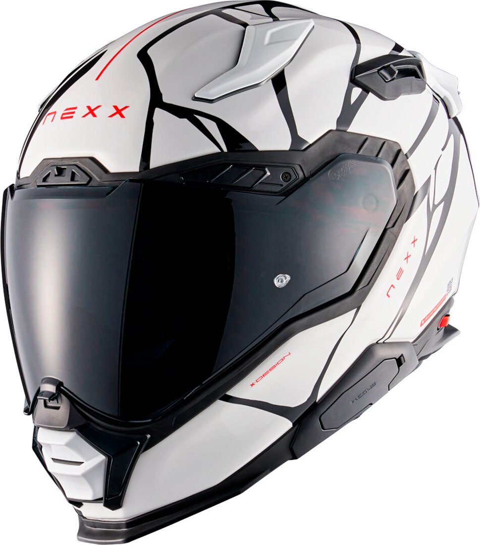 Мотошлем Nexx Helmets X.WST3 B-Side (XL, белый/черный)