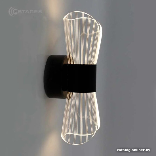 Бра Estares Dio 12W 2Y-ON/OFF-230x80x85-BLACK/CLEAR-220-IP20