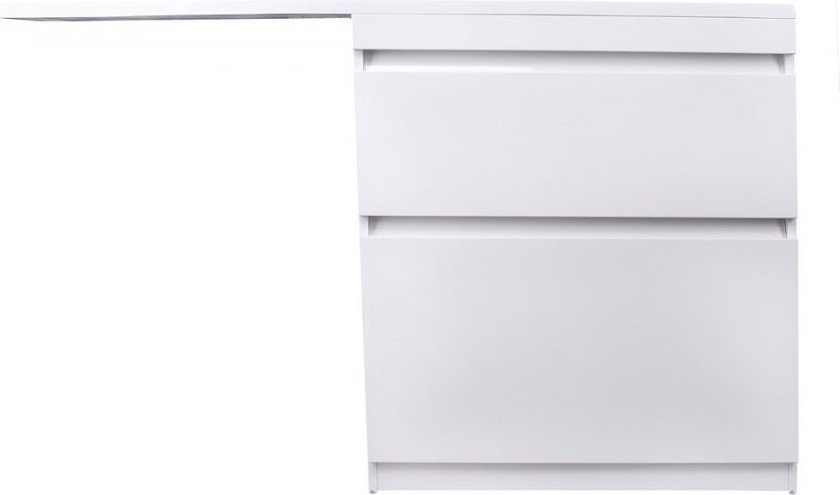 Symbolite Тумба с умывальником Даллас 150 Люкс Plus 2 ящика + Даллас 150x48.2 (левый, белый)