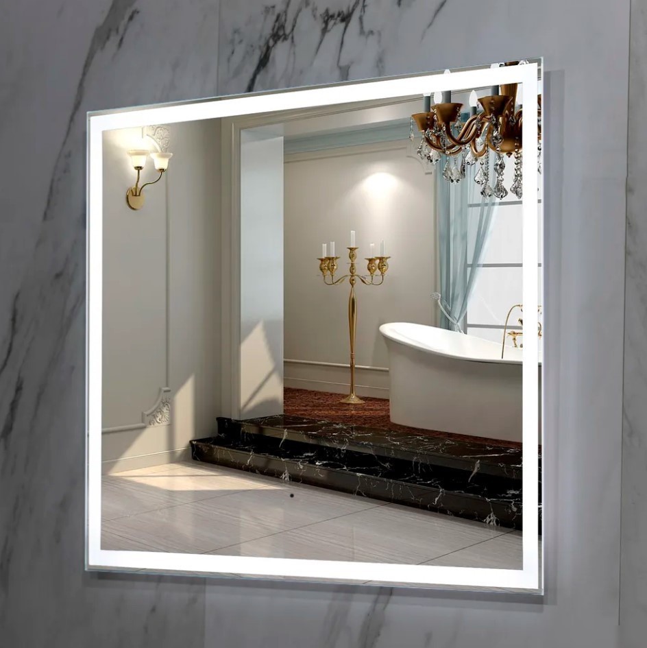Пекам Зеркало Greta 60x50 greta-60x50B (с подсветкой и бесконтактным сенсором)