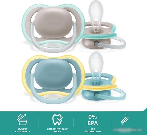 Пустышка Philips Avent ultra air SCF349/01 (2 шт)