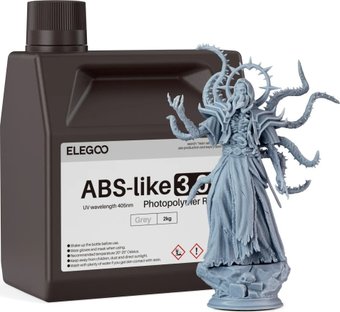 Фотополимер Elegoo ABSlike V3.0+ 2кг (серый)