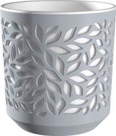 Кашпо La Decoro Leaves КШ-9576 (серый/белый)
