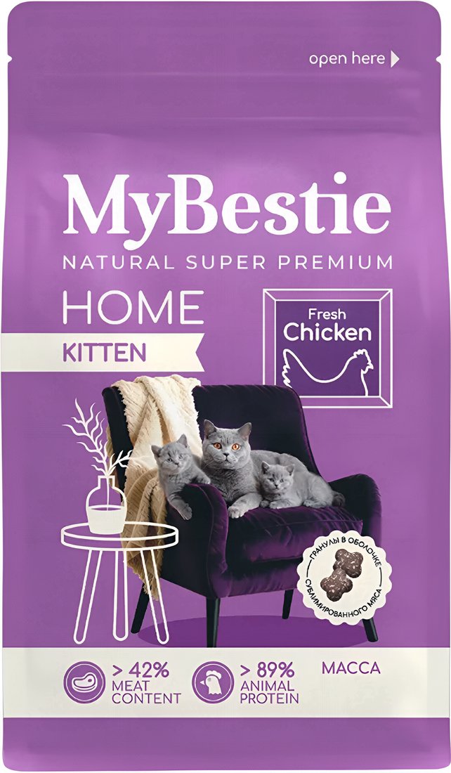Сухой корм для кошек MyBestie Home Kitten (0.4 кг)