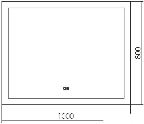 Silver Mirrors Зеркало Норма 100x80 LED-00002297