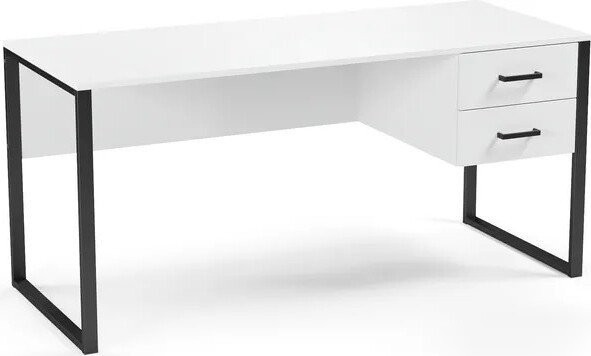 Стол Soma Slava 160x66 (белый/черный)