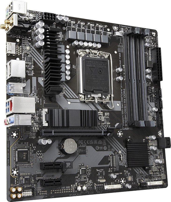 Материнская плата Gigabyte B760M DS3H AX DDR4 (rev. 1.x)