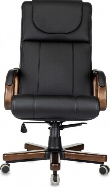 Офисное кресло Бюрократ T-9933Walnut (черный, экокожа)