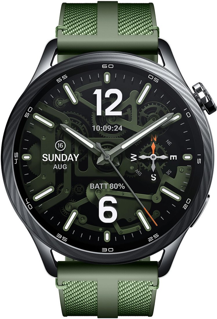Умные часы Xiaomi Watch S5 46 мм (зеленый джунгли, международная версия)