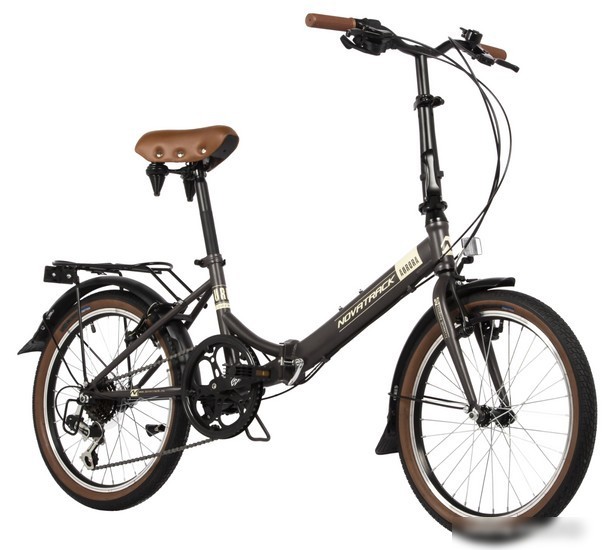 Велосипед Novatrack Aurora 3.6 20 2024 20FAURORA6S.BN4 (коричневый)
