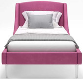 Кровать MONOFIX Лотти 90x200 (микровелюр/бордовый)