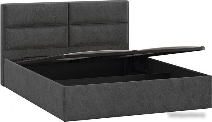 Кровать Трия Глосс универсальный тип 1 с ПМ и заглушиной 160x200 (Wellmart Graphite)