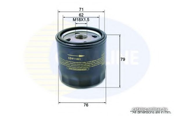 Масляный фильтр Comline CDW11001 Масляный фильтр Comline CDW11001