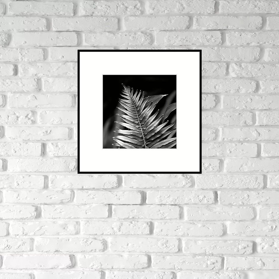 Картина Stamprint Листья 3 BW009 (50x50)