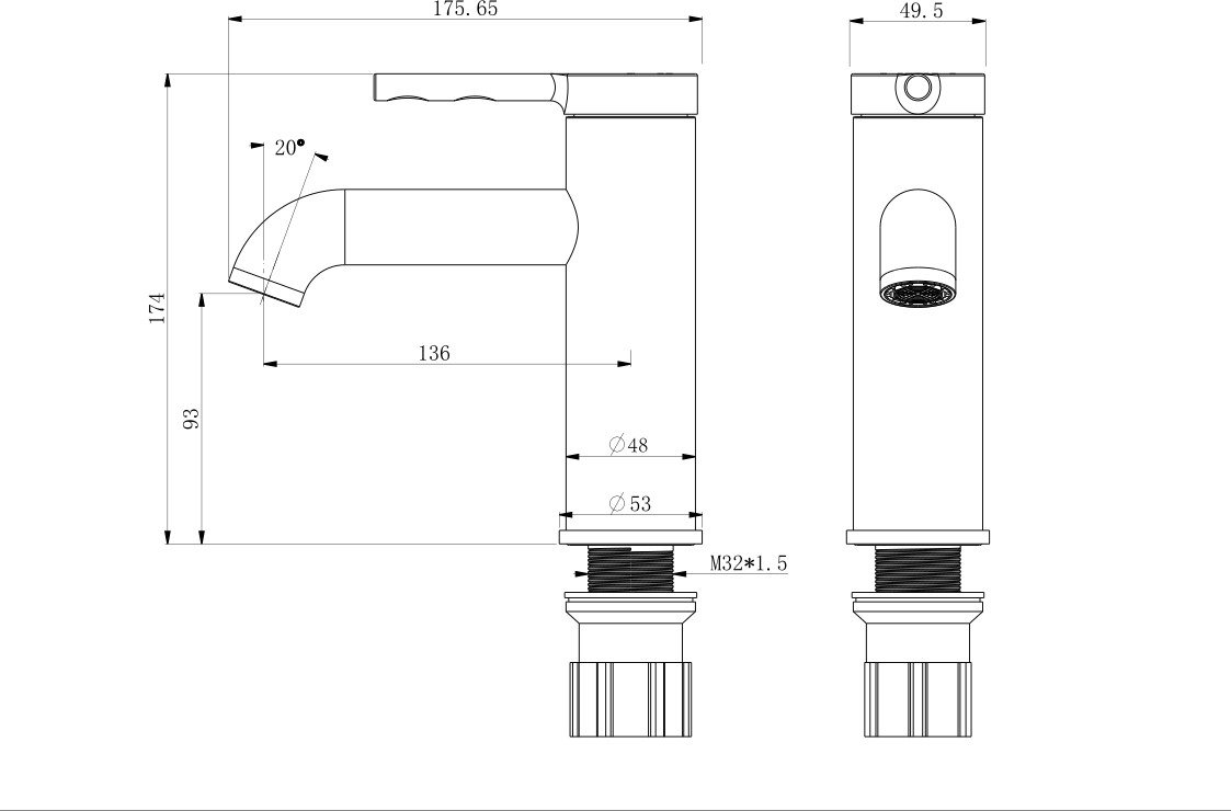 Смеситель Roxen Santi 50034017-BN