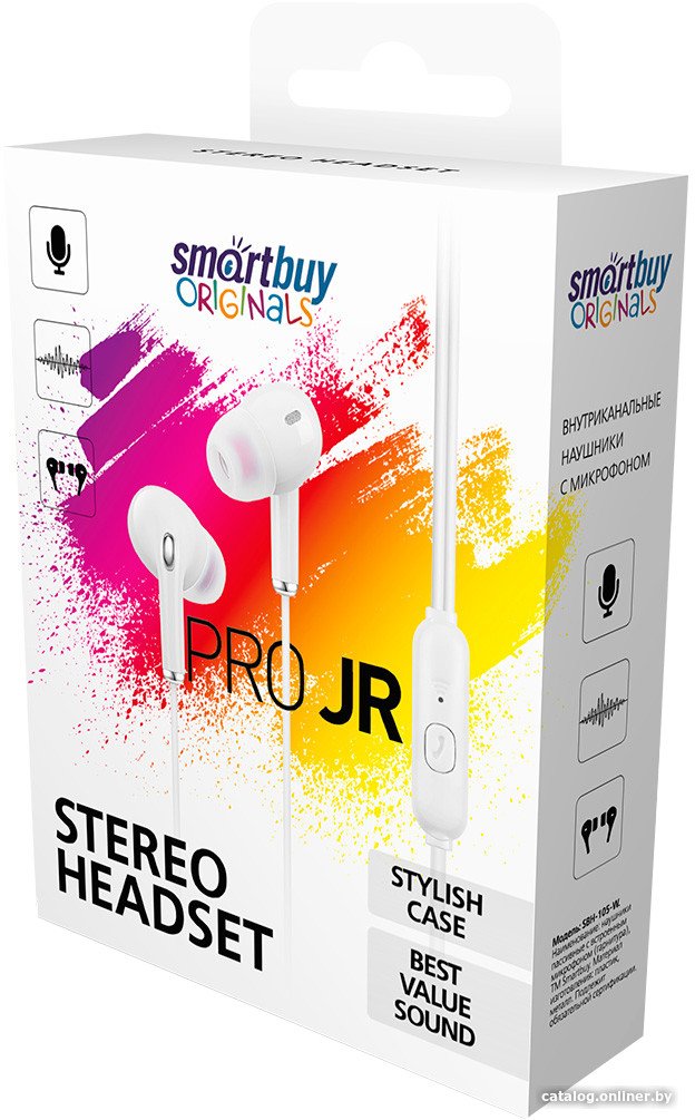 Наушники SmartBuy Pro Jr SBH-105-W