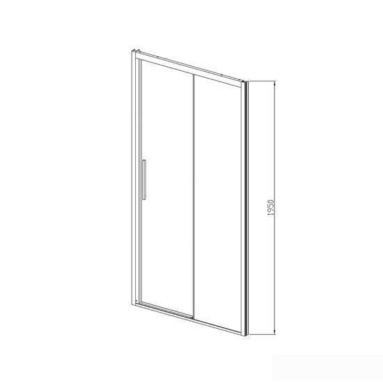 Душевая дверь Vincea Soft VDS-3SO120CLB (черный/прозрачное)