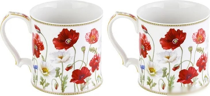 Набор кружек Elan Gallery New Bone China Маки 420331_2 (2шт)