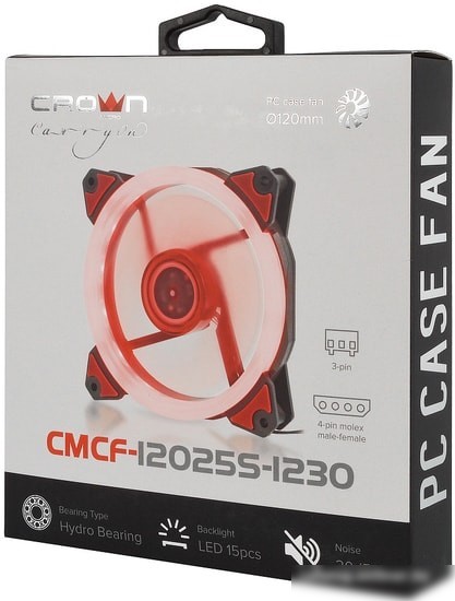 Вентилятор для корпуса CrownMicro CMCF-12025S-1230