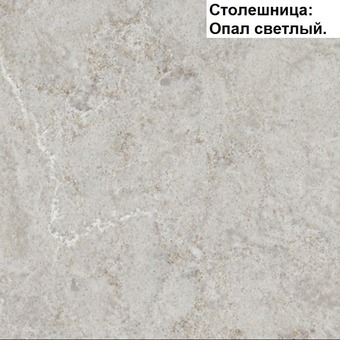 Готовая кухня Интерлиния Мила Деко 1.88x3.4 правая (пепел-опал светлый)