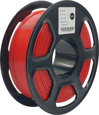Пластик Mitek PETG (1.75мм, 1кг, красный прозрачный)