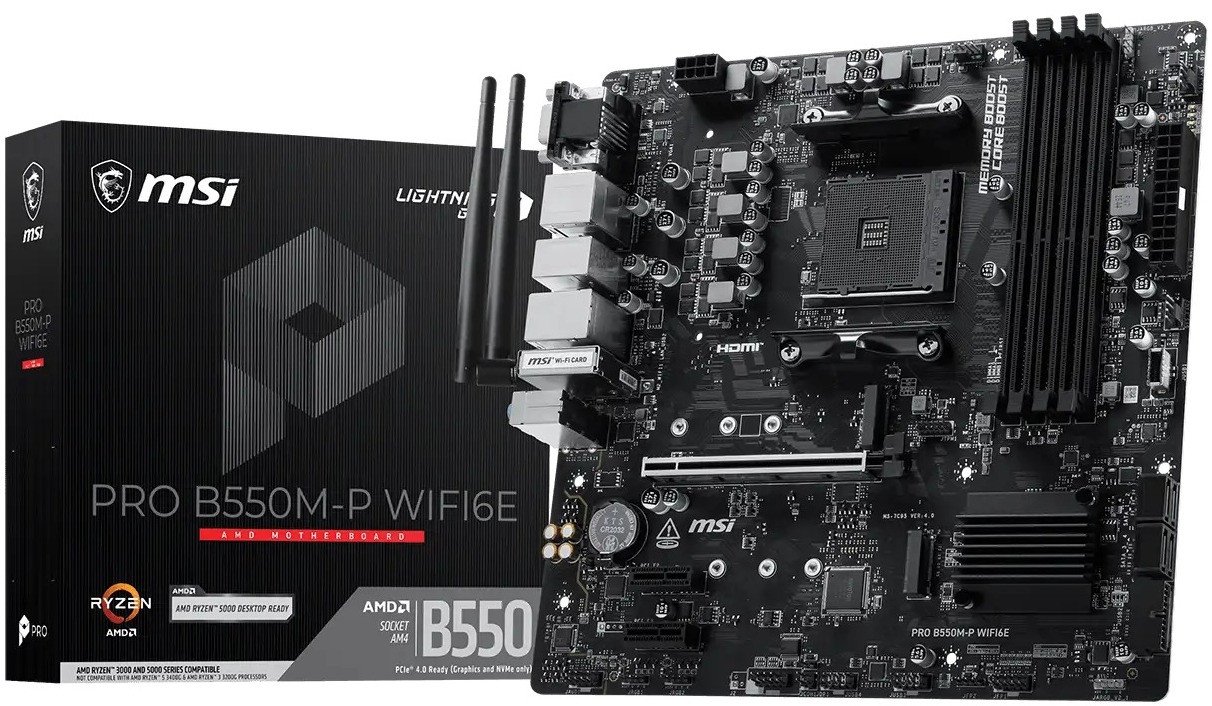 Материнская плата MSI Pro B550M-P WiFi6E
