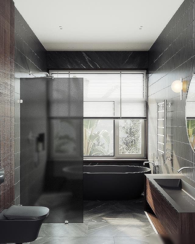 Душевая стенка MaybahGlass 89x195 MGD-272-4 (графитовое матовое стекло/хром глянцевый)