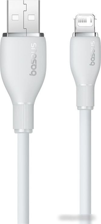 Кабель Baseus Pudding Series Fast Charging Cable 2.4A USB Type-A - Lightning (1.2 м, белый)