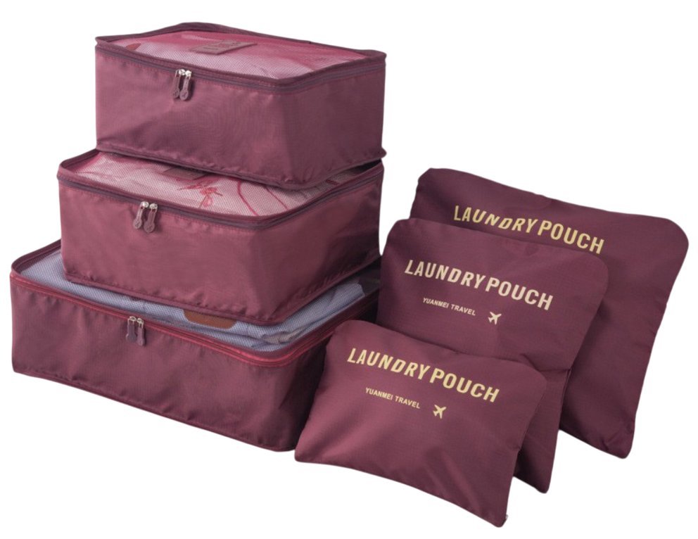 Органайзер для хранения ILikeGift Laundry pouch 133-020 (6шт, коричневый)