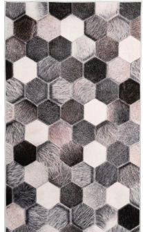 Ковер для жилой комнаты Orlix Crystal Fleece 504678 120x160 (рисунок/серый)