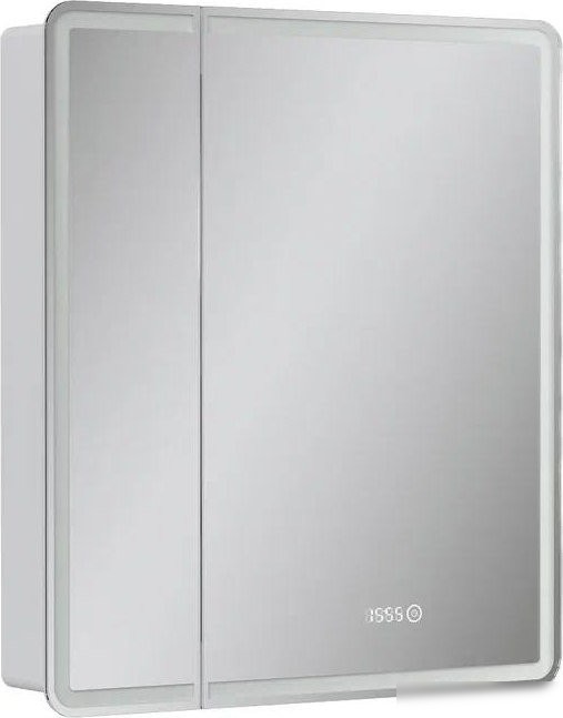 EQUIL Шкаф с зеркалом Nice LED 70 с часами