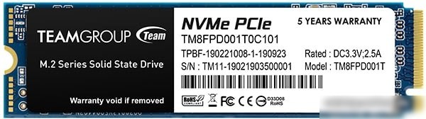SSD Team MP33 PRO 1TB TM8FPD001T0C101