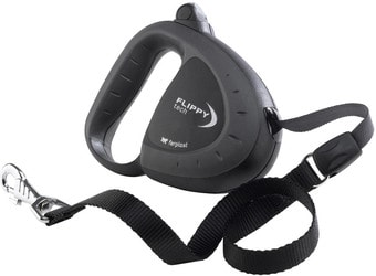 Поводок-рулетка Ferplast Flippy Tech Tape L 75032021 (черный)