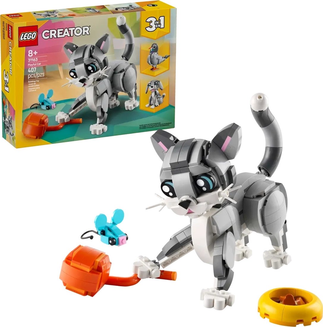 Конструктор LEGO Creator 3 в 1 31163 Озорной кот