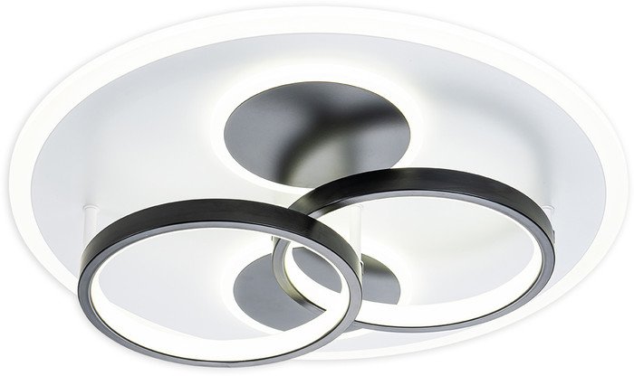 Припотолочная люстра Escada 10235/4LED Round (черный/белый)